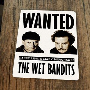 Wanted Wet Bandits Mouse Pad ‎ Home Alone